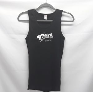 Anvil Women's cheers black tank top black (E4)